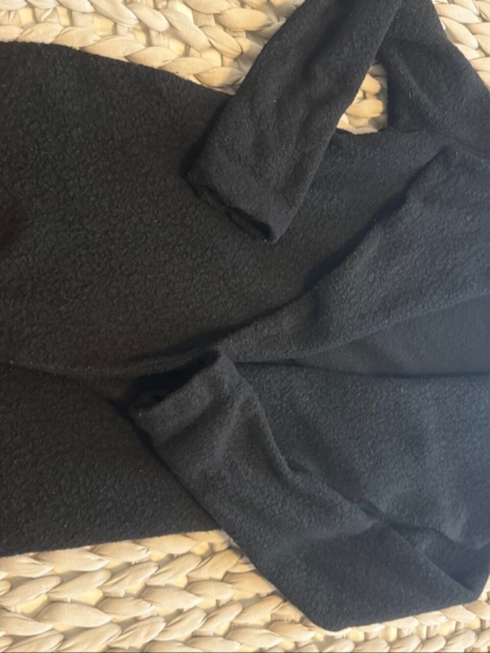 James Perse Black Wool Shawl Collar Cardigan Open Front 1